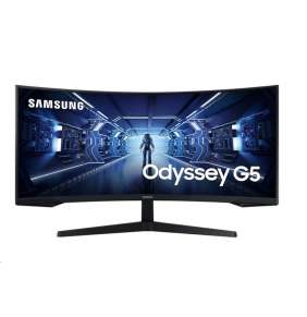 Samsung Odyssey G5/ 34"/ Prohnutý/ 3440x1440/ VA/ 1ms/ 250 cd/m2/ DP/ HDMI/ jack/ VESA/ černý