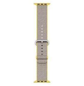 Apple Watch 38mm Yellow/Light Grey Woven Nylon