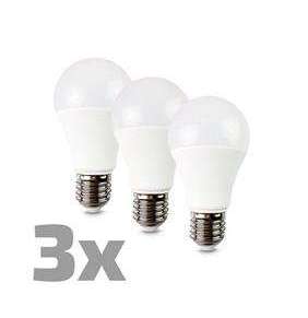 Solight LED žiarovka 3-pack, klasický tvar, 12W, E27, 3000K, 270°, 980lm, 3ks v baleniu