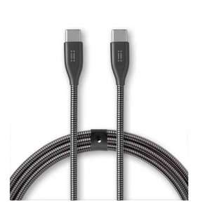 Aiino - Helmet cable USB-C to USB-C - 1 m - Space Grey