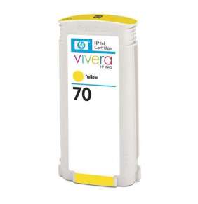 HP No 70 Ink Cart/130 ml Yellow w/vivera