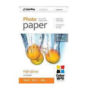 ColorWay Fotopapier  Vysoko lesklý 200g/m,50ks,10x15