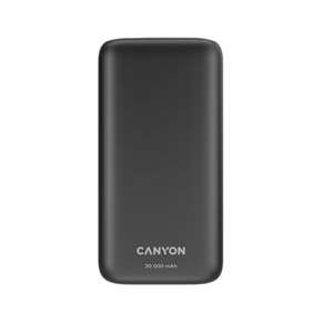 Canyon PB-301, Powerbank, Li-Pol, 30.000 mAh, Vstup 1x USB-C a 1x Micro-USB, výstup: 1x USB-C a 2x USB-A, čierna