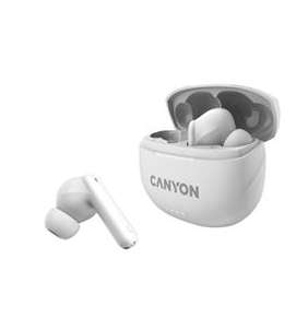 Canyon TWS-8, True Wireless Bluetooth slúchadlá do uší, nabíjacia stanica v kazete, biele