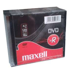 DVD-R MAXELL 4,7GB 16X Slim (10ks)