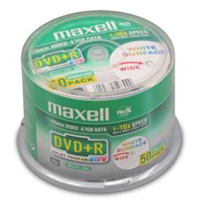 DVD+R MAXELL Printable 4,7GB 16X 50ks/cake