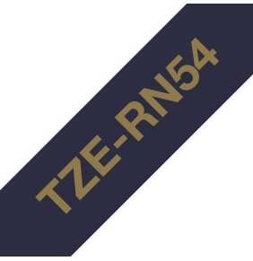 Brother - TZe-RN54 námořní modrá / zlatá (24mm, 4m, textilní)