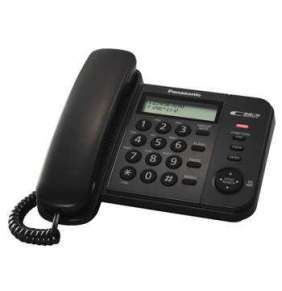 Panasonic KX-TS560FXB - jednolinkový telefon, černý