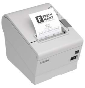 EPSON TM-T88V/ Pokladní tiskárna/USB + WiFi/ Bílá/ Včetně zdroje/ EU kabel