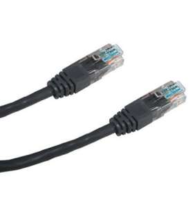 DATACOM Patch kabel UTP CAT5E 0,5m černý