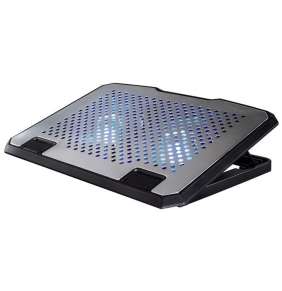 HAMA chladící stojan pro notebook Aluminium/ 13,3“ až 15,6"/ USB/ LED podsvícení/ hliník/ stříbrný