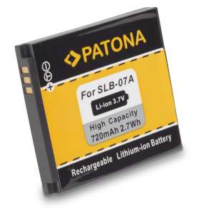 PATONA baterie pro foto Samsung SLB-07A 720mAh Li-Ion 3,7V