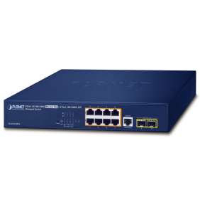 Planet GS-4210-8P2S L2 switch, 8x1Gb, 2x 1Gb SFP, 8x PoE 802.3at 120W, QoS