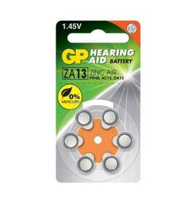 GP ZA13 - Baterie do naslouchadel  6 ks