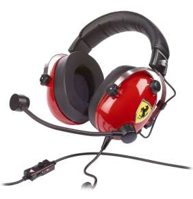 THRUSTMASTER headset T.RACING SCUDERIA FERRARI edice/ drátová herní sluchátka + mikrofon/ pro Xbox One, PS4 a PC