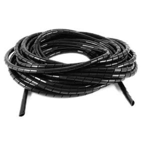 NEDIS kabelová bužírka/ organizér kabelů/ spirála/ průměr 65 mm/ délka 10 m/ černá