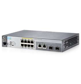 HPE Aruba Switch 2530-8G-PoE+ Switch 8x 10/100/1000 + 2x Combo, L2 SNMP management, montáž do racku