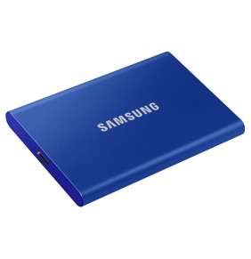 SAMSUNG Portable SSD T7 2TB / USB 3.2 Gen 2 / USB-C / Externí / Modrá