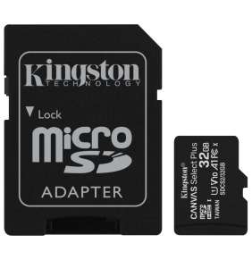 KINGSTON Canvas Select Plus 32GB microSD / UHS-I / CL10 / vč. SD adaptéru