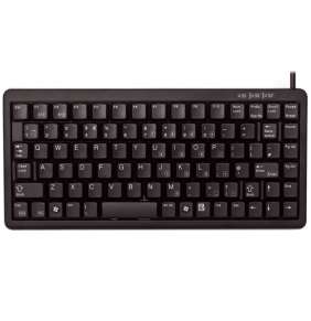 CHERRY klávesnice G84-4100 / lehká / mini/ drátová / USB 2.0 / černá / EU layout