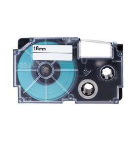 PRINTLINE kompatibilní páska  s Casio XR-18BU1 18mm, 8m, černý tisk/modrý podklad