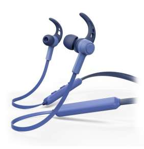 HAMA headset Connect Neck/ bezdrátová sluchátka + mikrofon/ špuntová/ Bluetooth/ citlivost 96 dB/mW/ modrá