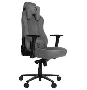 AROZZI herní židle VERNAZZA Soft Fabric Ash/ povrch Elastron/ popelavá