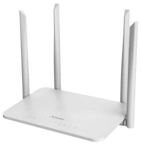 STRONG dvoupásmový router 1200S/ Wi-Fi stand. 802.11a/b/g/n/ac/ 1200 Mbit/s/ 2,4GHz a 5GHz/ 4x LAN/ 1x WAN/ 1x USB/ bílý