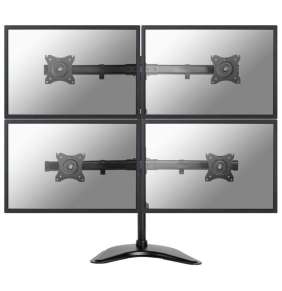 Neomounts Select  NM-D335D4BLACK / Flat Screen Desk mount (10-27") desk clamp/stand/grommet / Black