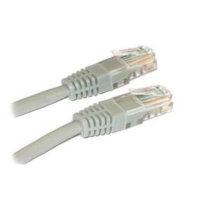 XtendLan patch kábel Cat6, UTP - 0,25m, sivý (predaj po 10 ks)
