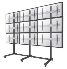 Neomounts Pro  NMPRO-M33 / Mobile Flat Screen Trolley - 3x3 (3 x horizontal/3 x vertical) - box 1/3 / Black/silver