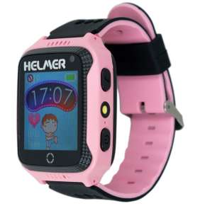 HELMER dětské hodinky LK 707 s GPS lokátorem/ dotykový display/ IP54/ micro SIM/ kompatibilní s Android a iOS/ růžové