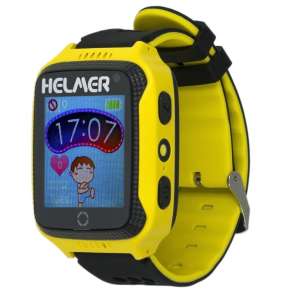 HELMER dětské hodinky LK 707 s GPS lokátorem/ dotykový display/ IP54/ micro SIM/ kompatibilní s Android a iOS/ žluté