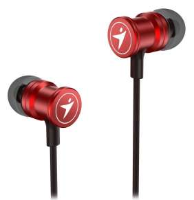 GENIUS headset HS-M316 METALLIC RED/ červený/ 4pin 3,5 mm jack