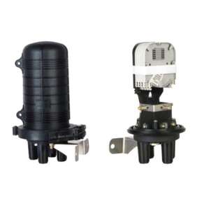 XtendLan Vodotěsná optická spojka, zemní/zeď/stožár, 24 vláken 4x6, 3+1 prostup, samosmršťovací, 300x188mm