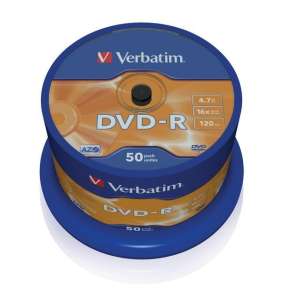 VERBATIM DVD-R 4,7GB/ 16x/ 50pack/ spindle