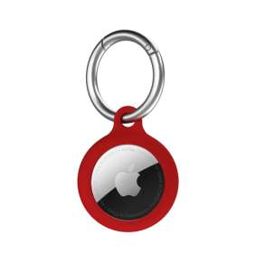 Next One puzdro Secure Silicone Key Clip pre Apple AirTag - Red