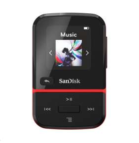 SanDisk Clip Sport Go MP3 Player 16 GB, Red