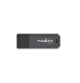 Nedis FDRIU332BK - Flash disk USB 3.0 | 32 GB | Čtení 80 MB/s / zápis 9 MB/s | Černá barva
