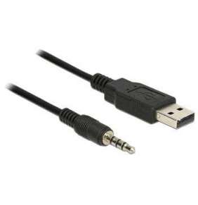 Delock Cable USB TTL male   3.5 mm 4 pin stereo jack male 1.8m (3.3 V)