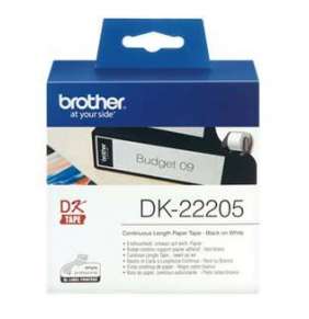 Brother DK-22205, papierová rolka, 62mm x 30,48m, pre QL-1050/1060N/500/550/560/570/580N/650TD 