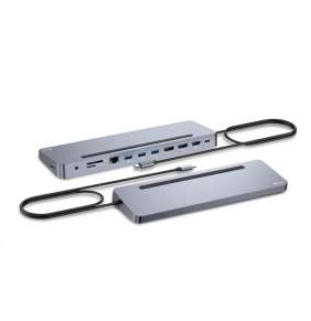 i-tec USB-C Metal Ergonomic 3x 4K Display Docking Station, PD100W + i-tec Universal Charger 100W
