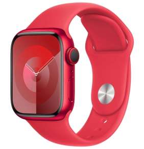 Apple Watch S9 Cell/41mm/PRODUCT RED/Sport Band/PRODUCT RED/-M/L