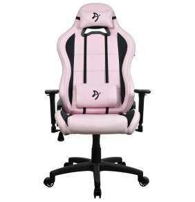 AROZZI herní židle TORRETTA SuperSoft/ látkový povrch/ růžová