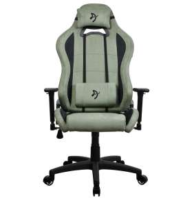 AROZZI herní židle TORRETTA SuperSoft/ látkový povrch/ lesní zelená