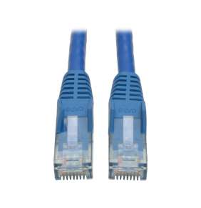 Tripplite Ethernetový kabel Cat6 Gigabit Snagless Molded (UTP) (RJ45 Samec/Samec), modrá, 4.57m