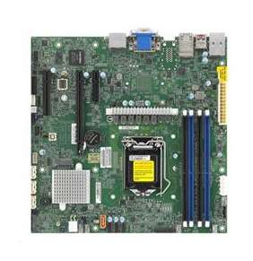 Supermicro MB 1xLGA1200 (Xeon W-1200), W480, 4xDDR4,4xSATA3, M.2, 3xPCIe3.0 (x8, 2 x4), VGA, 2x LAN, IPMI