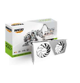 INNO3D GeForce RTX 4060 Ti Twin X2 OC WHITE 8GB/128bit, GDDR6, HDMI, 3xDP
