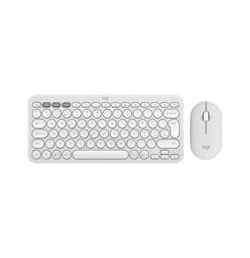 Logitech PEBBLE 2 combo - tenká bezdrôtová klávesnica a myš, kombo, US - biela