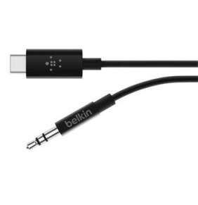 Belkin kábel RockStar 3.5mm Audio Cable with USB-C Connector 0.9m - Black